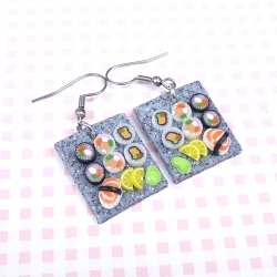 Kolczyki sushi