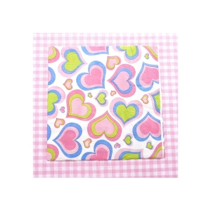 Serwetki papierowe serduszka