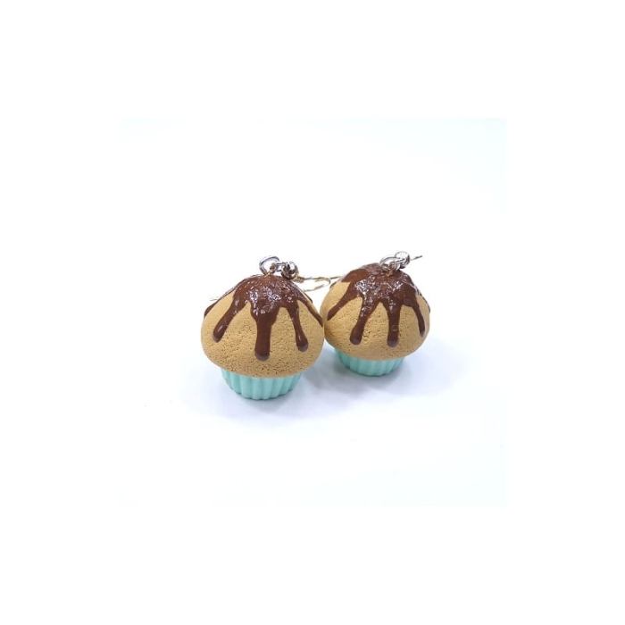 Kolczyki muffinki z polewą