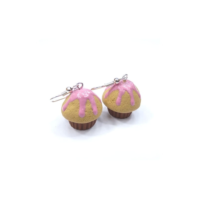 Kolczyki muffinki z polewą