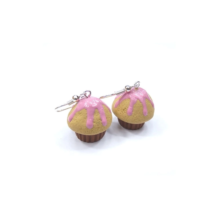 Kolczyki muffinki z polewą