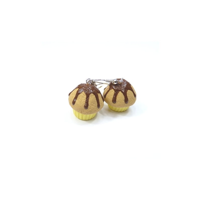 Kolczyki muffinki z polewą