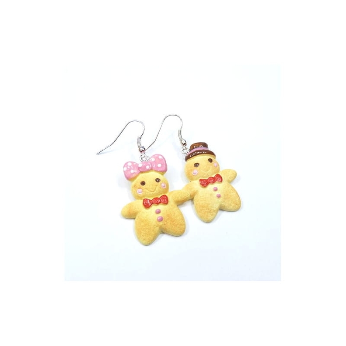 Kolczyki ciasteczkowe ludziki