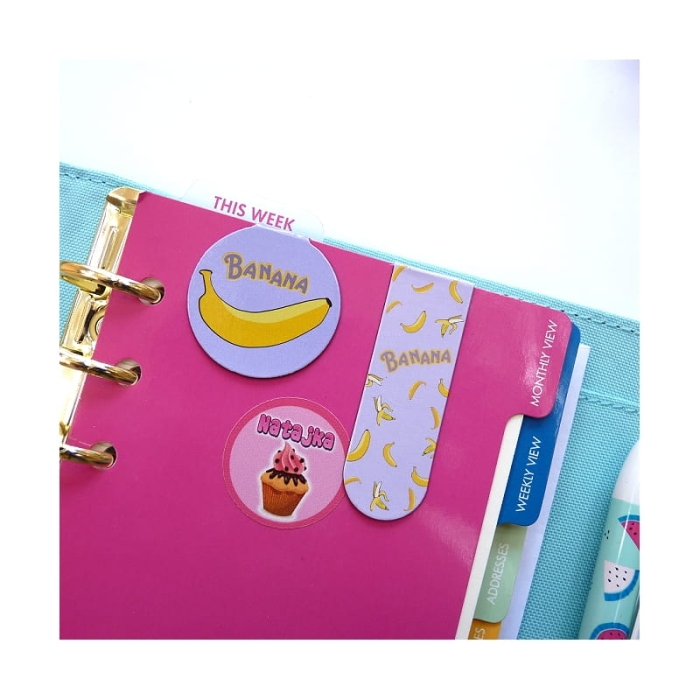 Zakładki do książki banan