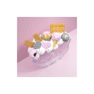 Budzik z wafelkami i lodem