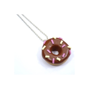 Naszyjnik donut z polewą