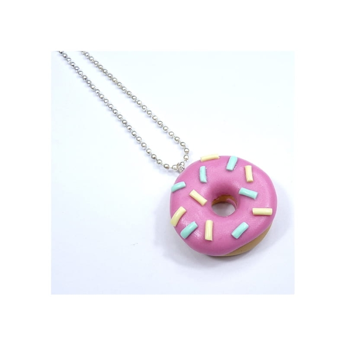 Naszyjnik donut z polewą