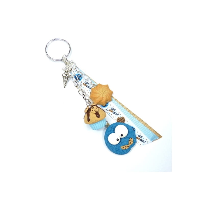 Brelok Cookie Monster z muffinką