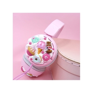 Słuchawki różowe z lodami