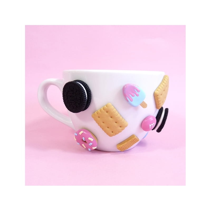 Kubek 500ml zdobiony słodyczami