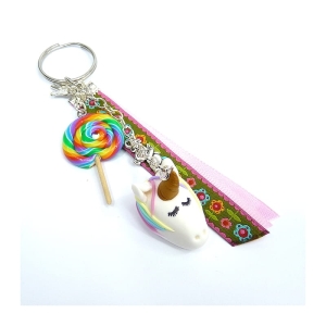 Brelok z jednorożcem i lizakiem