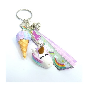 Brelok z jednorożcem i lodami gałkowymi