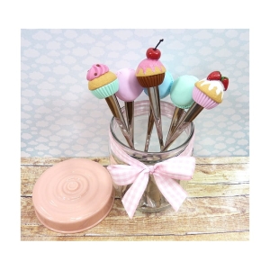 Łyżeczka z makaronikiem niebieskim