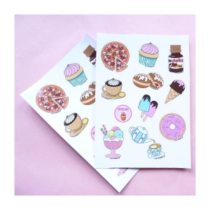 Naklejki słodycze arkusz A6