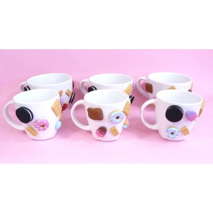 Kubek 300ml zdobiony słodyczami