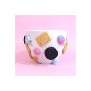 Kubek 500ml zdobiony słodyczami