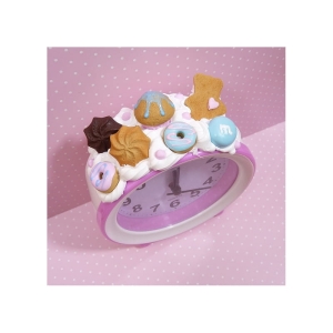 Budzik z ciasteczkowym misiem