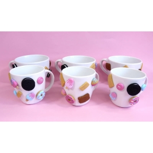 Kubek 300ml zdobiony słodyczami