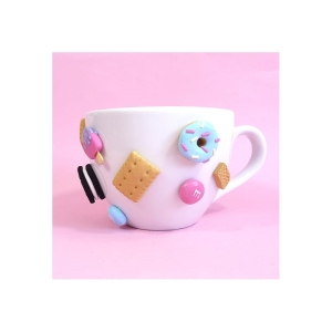 Kubek 500ml zdobiony słodyczami