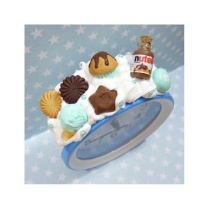 Budzik z lodem i kremem czekoladowym